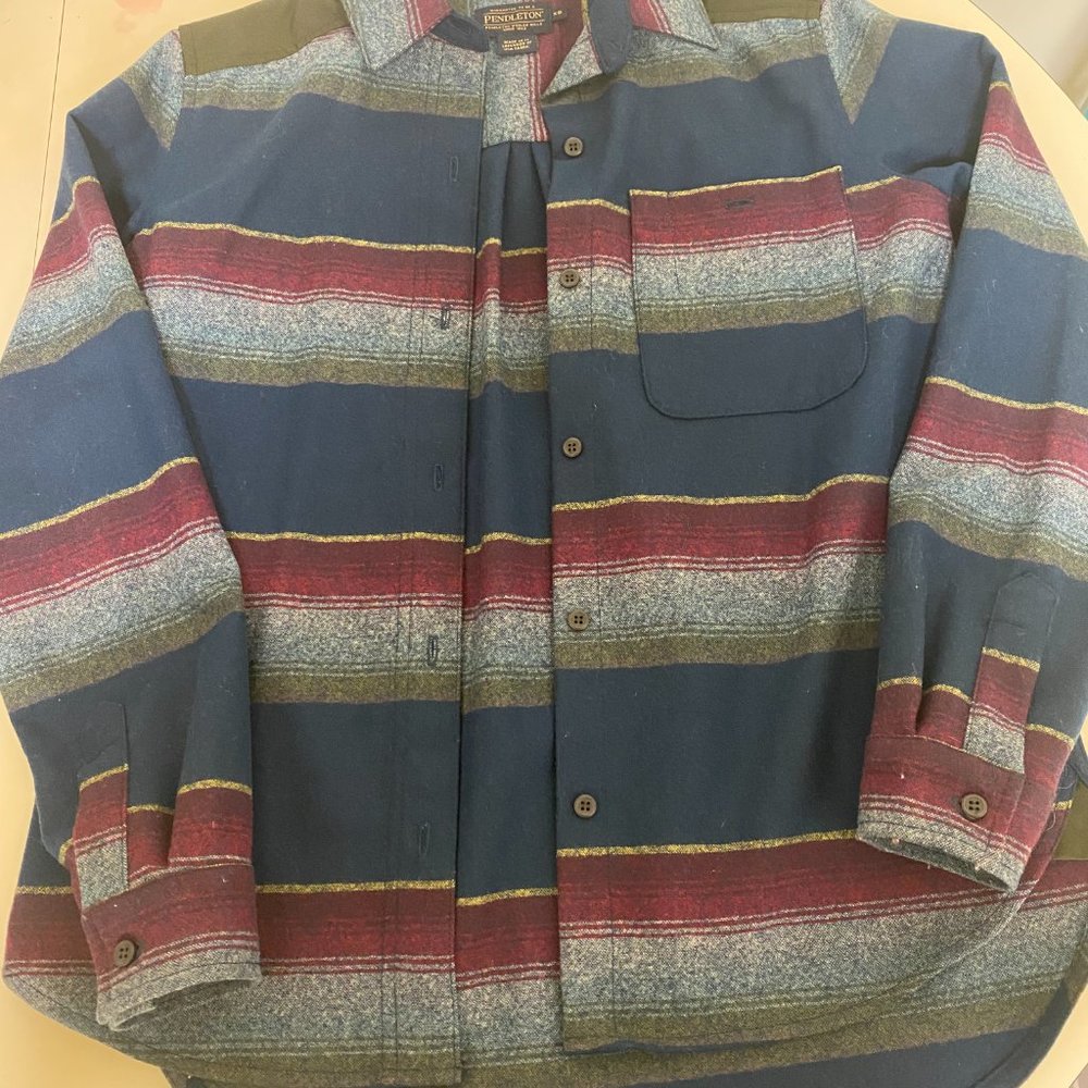 Pendleton Striped Flannel Button Up - image 2